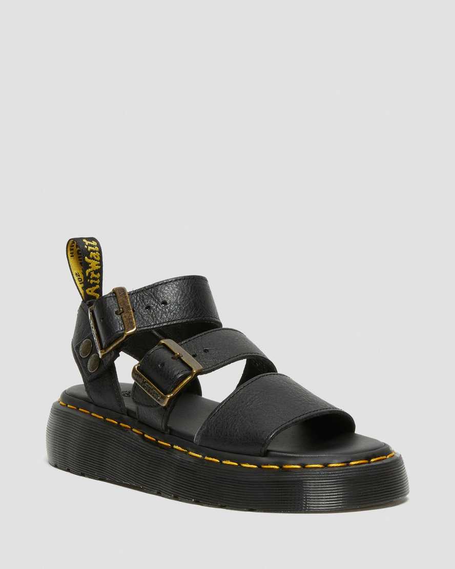 Dr. Martens Gryphon Gladiator Naisten Platform Sandaalit - Mustat Sandaalit [091-YWZXTN]